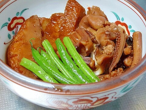 ご飯がススム☆　「イカゲソと薩摩揚げ甘辛煮」